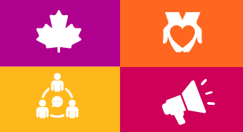 A set of icons representing ALS awareness