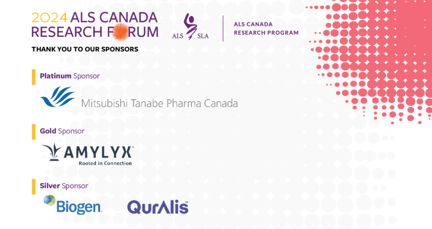 Promotional graphic for the 2024 ALS Canada Research Forum